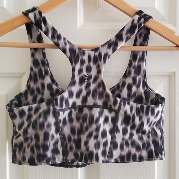 Sage Collective Leopard Print Sports Bra Small - Picture 2 of 6